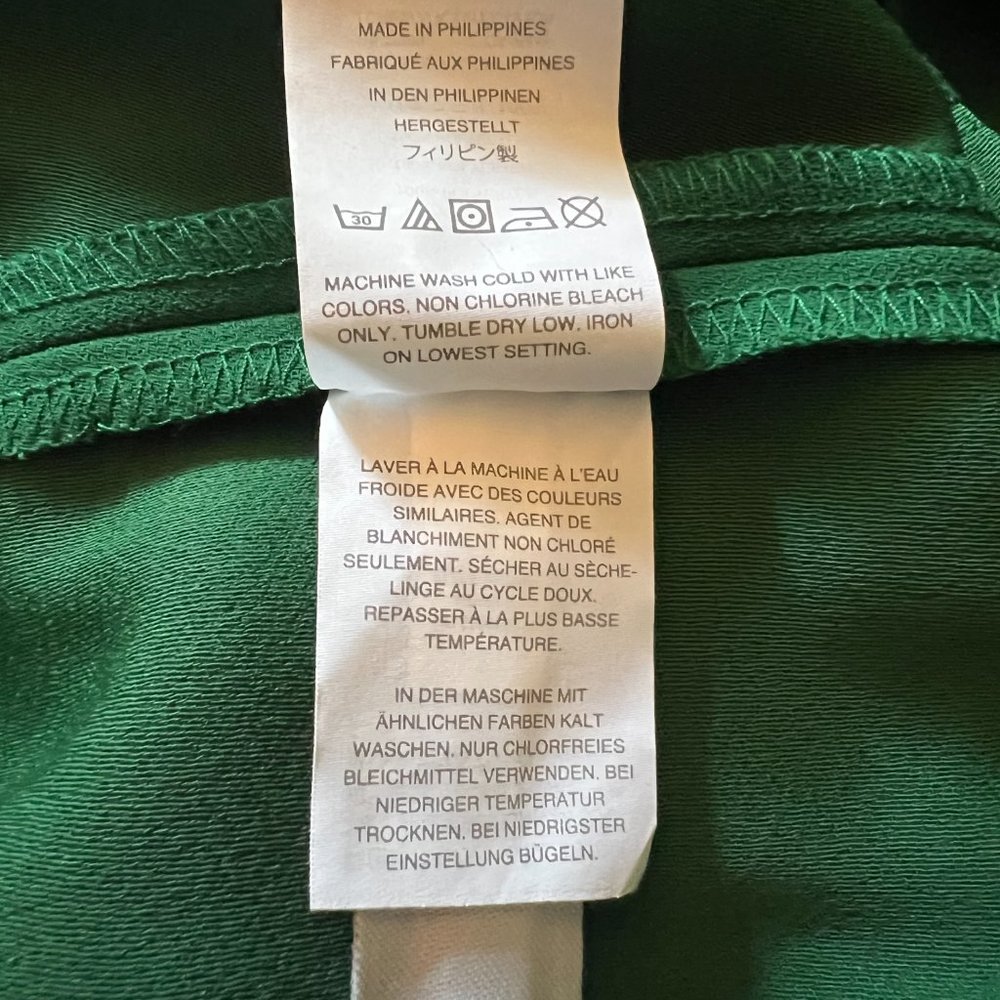 J Crew Alexa Wrap Green Blouse - Picture 9 of 9